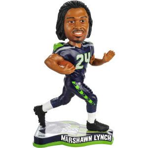 Seattle Seahawks Marshawn Lynch Forever Collectibles Pennant Base Bobble