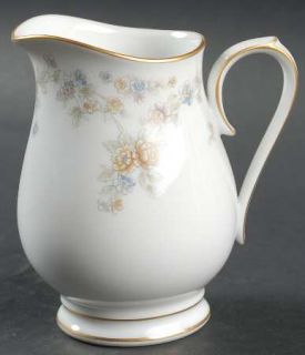 Noritake Benita Creamer, Fine China Dinnerware   Multicolor Flowers On Rim