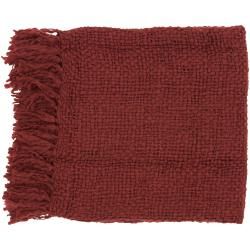 Woven Cornell Acrylic And Wool Throw Blanket (Burgundy (dark red)Dimensions 51 inches wide x 71 inches long Materials 70 percent acrylic, 30 percent woolCare instructions Spot clean The digital images we display have the most accurate color possible. H