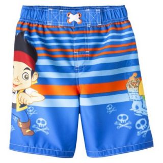 Jake and the Neverland Pirates Toddler Boys Swim Trunk   Blue 4T