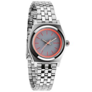 Small Time Teller Watch Silver/Neon Pink One Size For Women 234237140