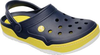 Crocs Front Court Clog   Navy/Yellow Casual Shoes