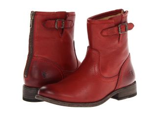 Frye Pippa Back Zip Short Cowboy Boots (Red)