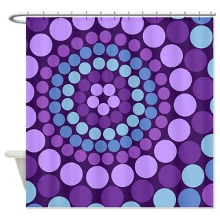  Dots   Purple Shower Curtain  Use code FREECART at Checkout