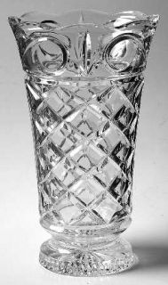 Crystal Clear Coventry 9 Flower Vase   Giftware,Criss Cross Vertical&Fan Cut