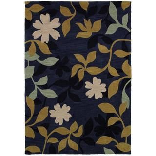 Ambrosia Hand crafted Secret Garden/ Azure bone Area Rug (33 X 53) (AzureSecondary colors Bone, Brown, TealPattern FloralTip We recommend the use of a non skid pad to keep the rug in place on smooth surfaces.All rug sizes are approximate. Due to the di