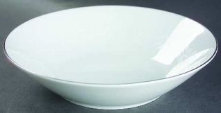Noritake Reina (6450) Coupe Soup Bowl, Fine China Dinnerware   White On White Fl