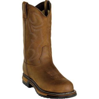 Rocky 11in. Branson Waterproof Western Boot   Steel Toe, Brown, Size 11 Wide,