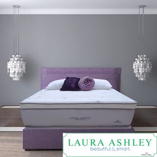 Laura Ashley Blossom Euro Pillowtop Super Size Queen size Mattress And Foundation Set (QueenSet includes Mattress and foundationConstruction Support Contour plus encased coil system; 638 individually encased coils (queen coil density) reduce motion tra