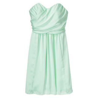 TEVOLIO Womens Plus Size Satin Strapless Dress   Cool Mint   22W