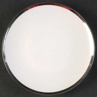 Mitterteich Prelude Bread & Butter Plate, Fine China Dinnerware   Ribbed Border,