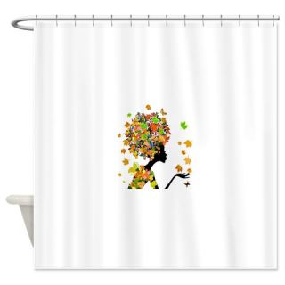  Flower Power Lady Shower Curtain  Use code FREECART at Checkout