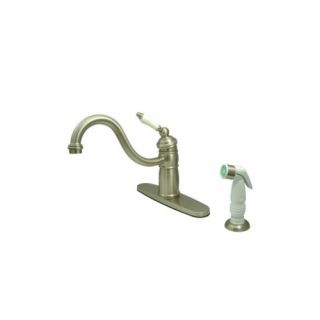 Elements of Design EB1578PL New Orleans One Handle Kitchen Faucet With Spray