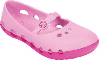 Infant/Toddler Girls Crocs Duet Orb Flat   Carnation/Neon Magenta Slip on Shoes