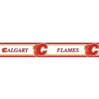 Calgary Flames Wallborder   5.5x15