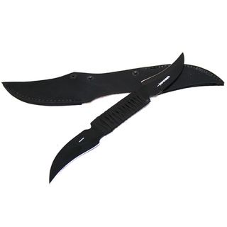Defender Double Sided 13 Inch Ninja Throwing Knife (Black Blade materials Stainless steel Handle materials Stainless steel Blade length 4 inches Handle length 5 inches Weight 1 lb Dimensions 14 inches high x 8 inches wide x 4 inches deep Before purc