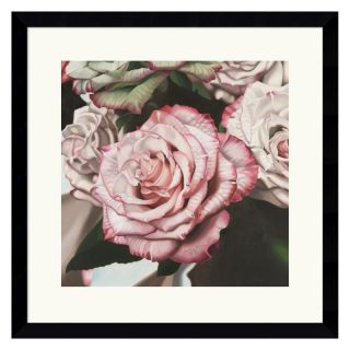 J and S Framing LLC Vintage Rose Framed Wall Art   16.87W x 17H in. Multicolor  