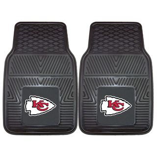 Fanmats Kansas City Chiefs 2 piece Vinyl Car Mats (100 percent vinylDimensions 27 inches high x 18 inches wideType of car Universal)