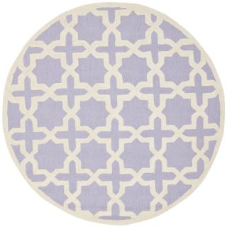 Safavieh Handmade Moroccan Cambridge Lavender Wool Rug (6 Round)