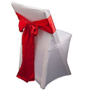 Red Satin Chair Sashes