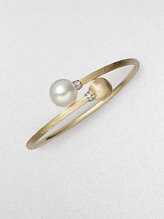 Marco Bicego Diamond, Pearl & 18K Yellow Gold Bracelet   Gold Pearl