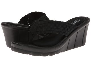 SKECHERS Promenade   Interlace Womens Wedge Shoes (Black)