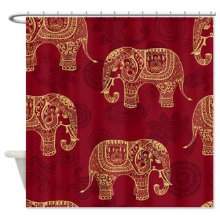  Beautiful Elephant Pattern Shower Curtain  Use code FREECART at Checkout
