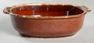 Hull Brown Drip 9 Square Baker, Fine China Dinnerware   Brown Drip, Coupe Shape