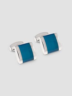 Tateossian Freeway Cuff Links   Ocean