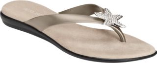 Womens Aerosoles Beach Chlub   Silver Metallic Ornamented Shoes