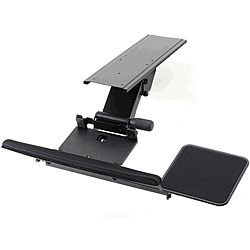 Cotytech Black Fully Adjustable Ergonomic Keyboard Mouse Tray (BlackKeyboard tray can tilt 19 degrees up and downMouse tray tilts 20 degrees up and down5.9 inch height adjustment for both keyboard and mouseFits all keyboard with width between 5.3 inches a