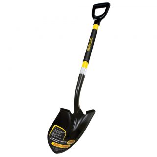 Truper 31200 Trupro D Handle Fiberglass Round Point Shovel (Yellow/Black )