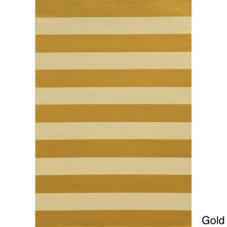 Indoor/ Outdoor Stripe Polypropylene Rug (37 X 56)