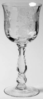 Fostoria Willowmere Wine Glass   Stem #6024,Etch #333