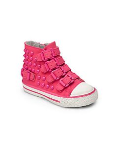 Ash Toddlers & Little Girls Studded Buckle Sneakers