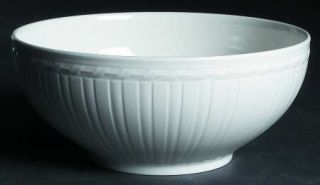 Villeroy & Boch Cellini 8 Round Vegetable Bowl, Fine China Dinnerware   All Whi