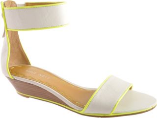 Womens Nine West Vilta   White/Lime Leather Shoes