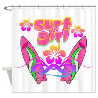  Surf Girl Surfboards Shower Curtain  Use code FREECART at Checkout