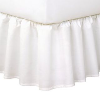 Ruffled Queen White Bed Skirt 14