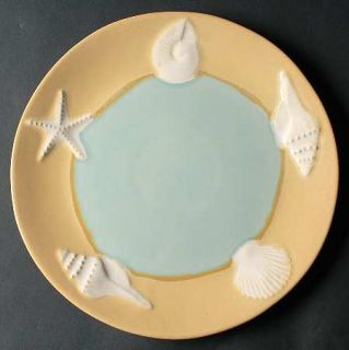 Homestudio Shoreline Dinner Plate, Fine China Dinnerware   Seashore Items,Emboss