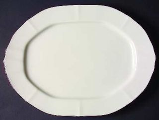 Noritake Imperial Platinum 14 Oval Serving Platter, Fine China Dinnerware   All