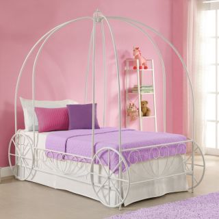 Metal Twin Carriage Bed Multicolor   3259098