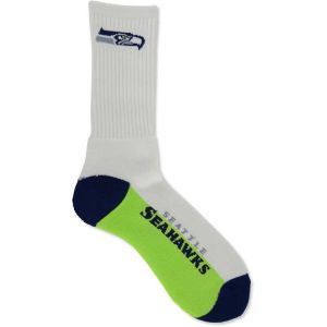Seattle Seahawks For Bare Feet Crew White 506 Sock