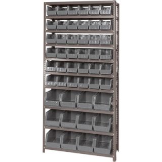 Quantum Storage Complete Shelving System with Large Parts Bins   12in. x 36in.