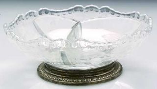 Cambridge Chantilly 3 Part with Relish Dish with Sterling Base   Stem #3625, Etc