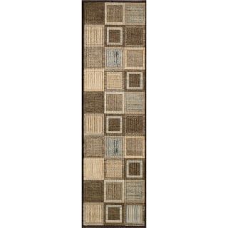 Illusion Blue Blocks Rug (23 X 76)