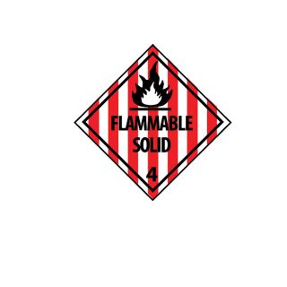 Nmc Dot Shipping Labels   4X4   Flammable Solid 4   500/Roll