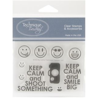 Technique Tuesday Clear Stamps 3x4 smile Big