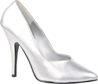 Womens Pleaser Seduce 420   Silver PU High Heels