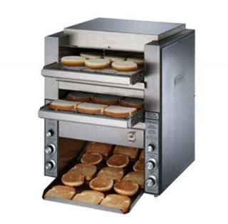 Star Manufacturing Conveyor Toaster, (2) 14 in Belts, 1000 Slices/Hour, 240 V